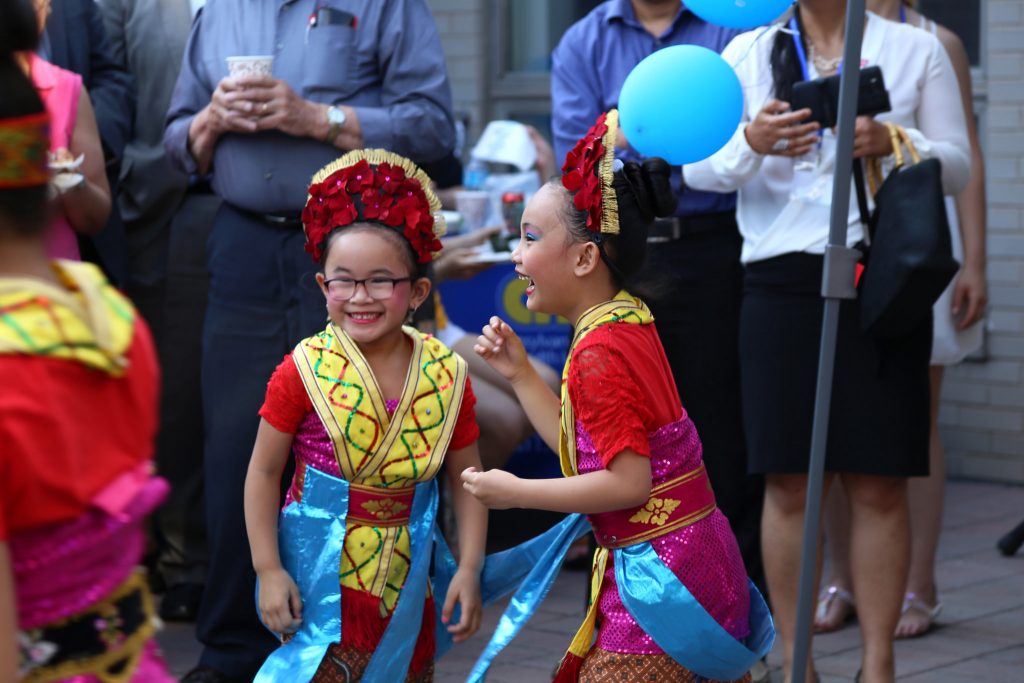 Youth dancers during Taste Southeast Asia Month event.